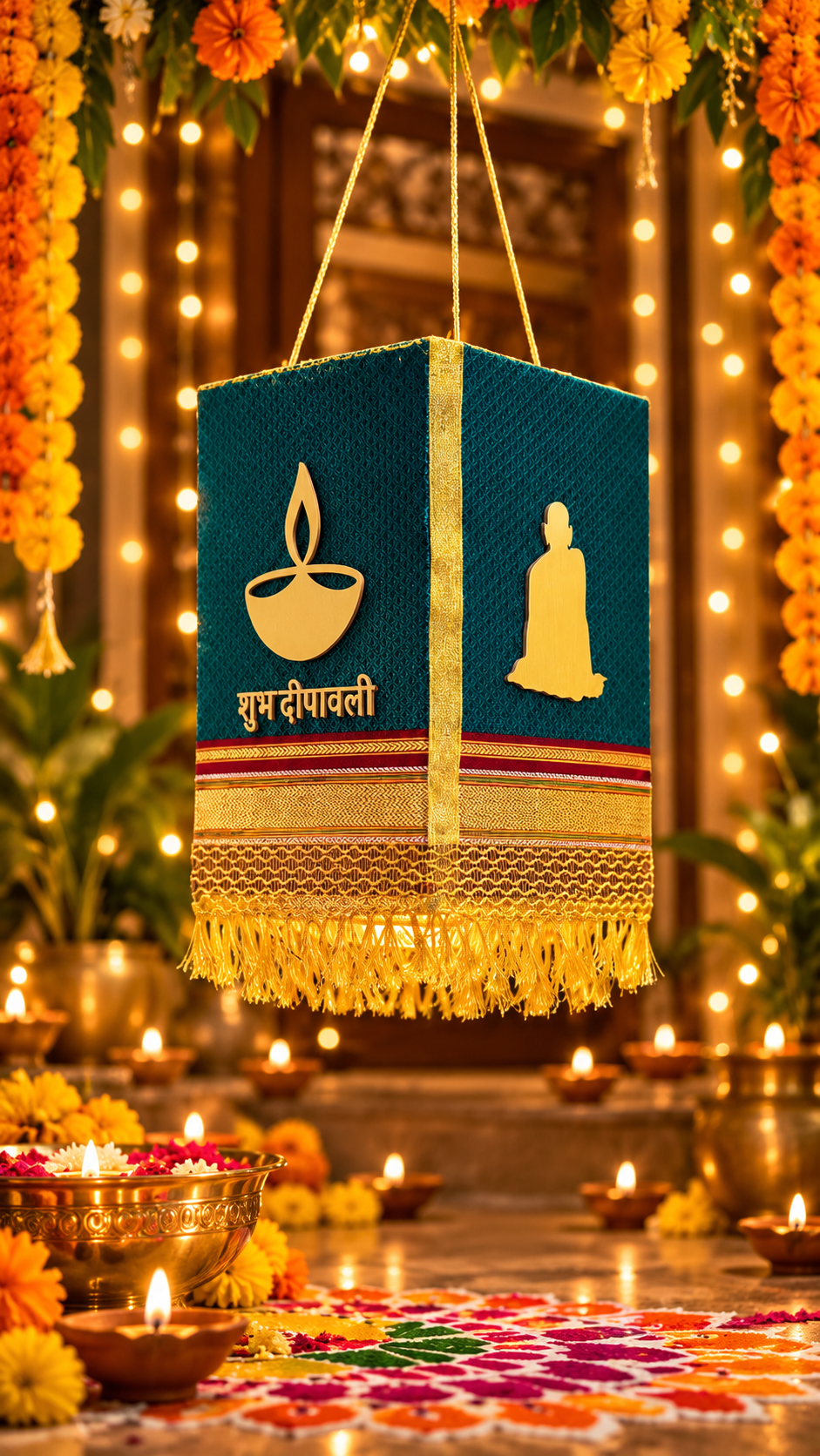 Back of Traditional Decorative Kandil